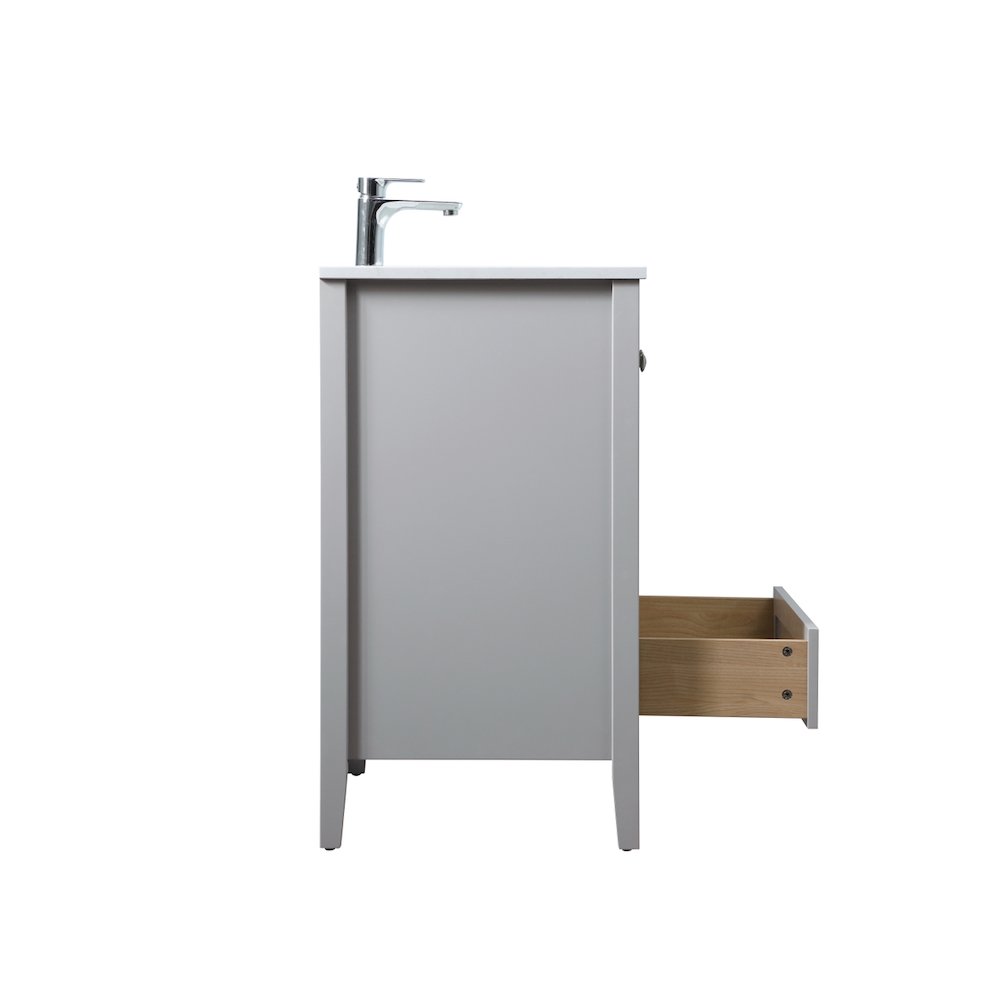 30 Inch SIngle Bathroom Vanity In Grey