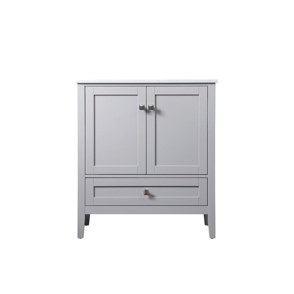 30 Inch SIngle Bathroom Vanity In Grey