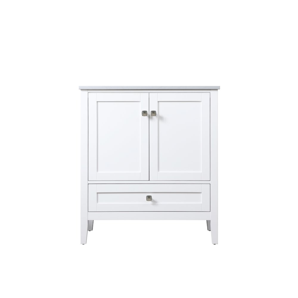 30 Inch SIngle Bathroom Vanity In White
