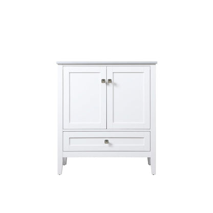 30 Inch SIngle Bathroom Vanity In White