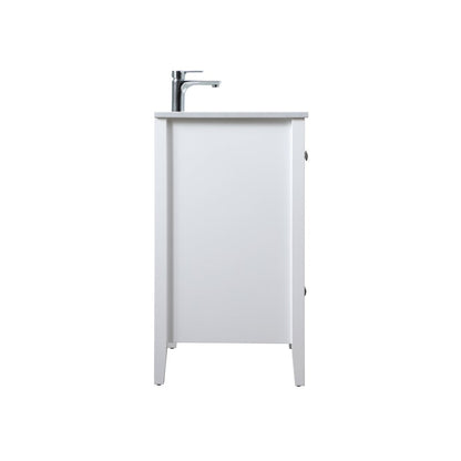 30 Inch SIngle Bathroom Vanity In White