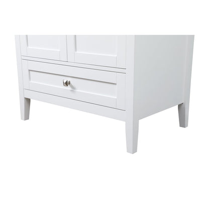 30 Inch SIngle Bathroom Vanity In White