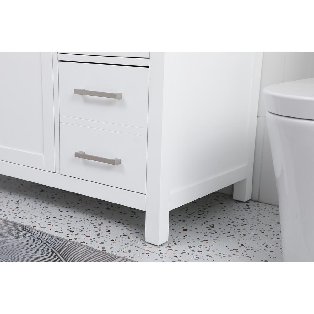 42 Inch Single Bathroom Vanity In White