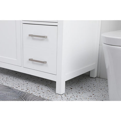 42 Inch Single Bathroom Vanity In White