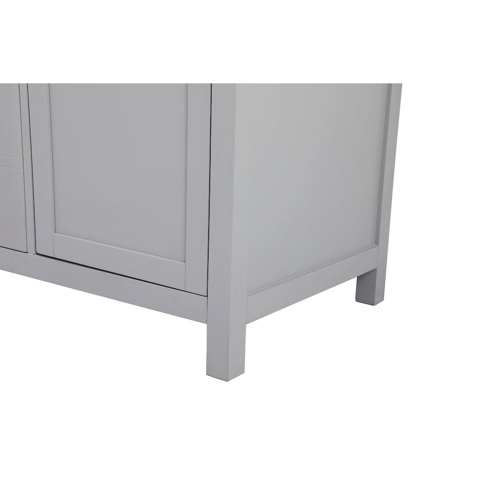 54 Inch Double Bathroom Vanity In Grey