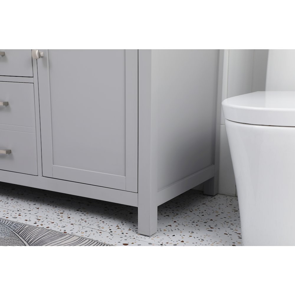 54 Inch Double Bathroom Vanity In Grey