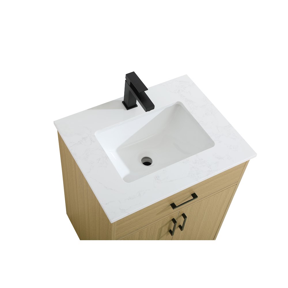 Chandler 24 Inch Single Bathroom Vanity In Honey Brown
