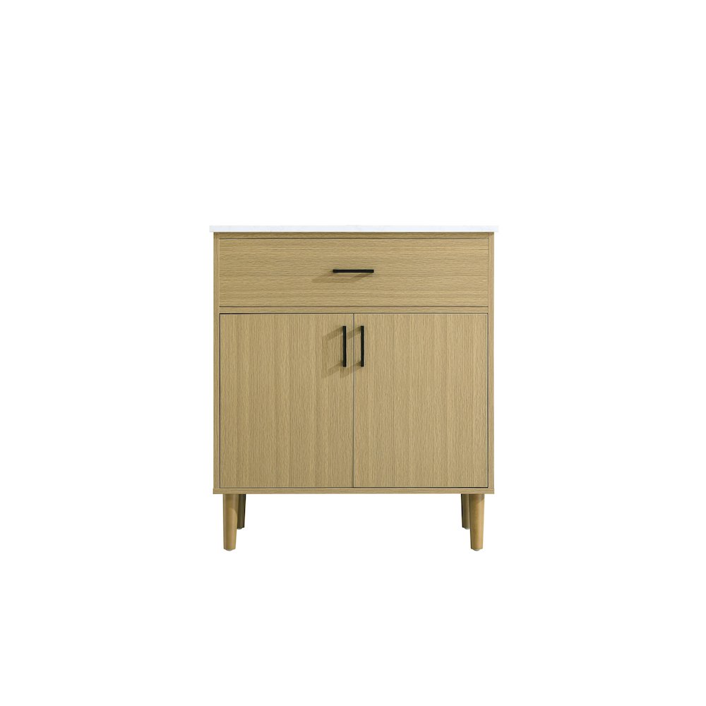 Chandler 30 Inch Single Bathroom Vanity In Honey Brown