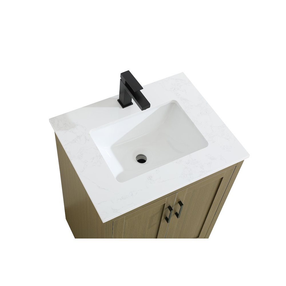 Finnley 24 Inch Single Bathroom Vanity In Chestnut Brown