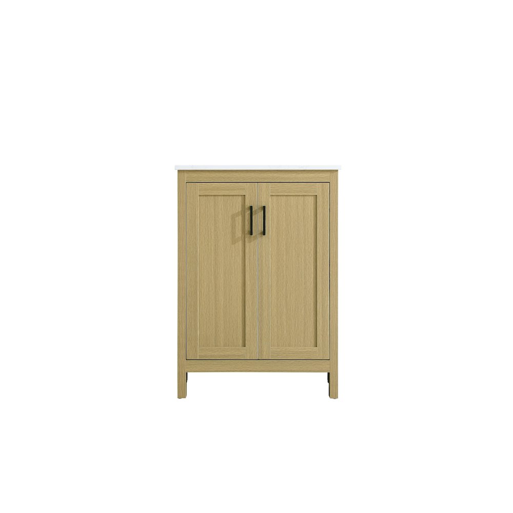 Finnley 24 Inch Single Bathroom Vanity In Honey Brown