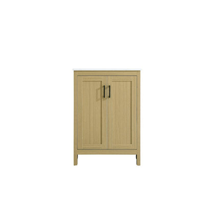 Finnley 24 Inch Single Bathroom Vanity In Honey Brown