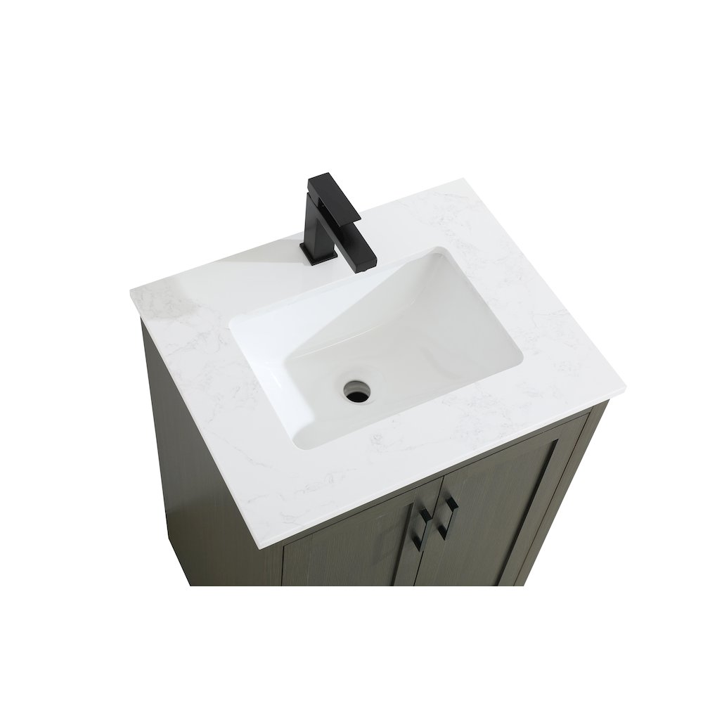Finnley 24 Inch Single Bathroom Vanity In Mocha Brown