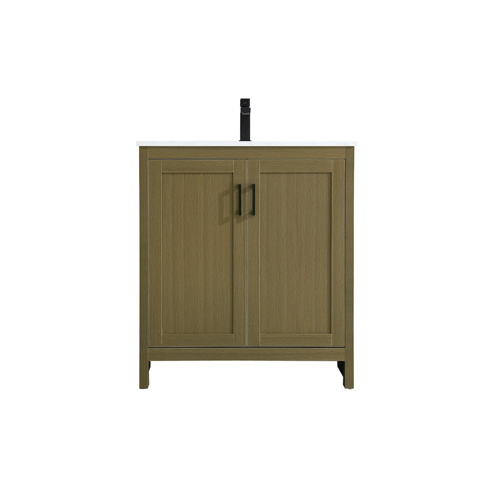 Finnley 30 Inch Single Bathroom Vanity In Chestnut Brown