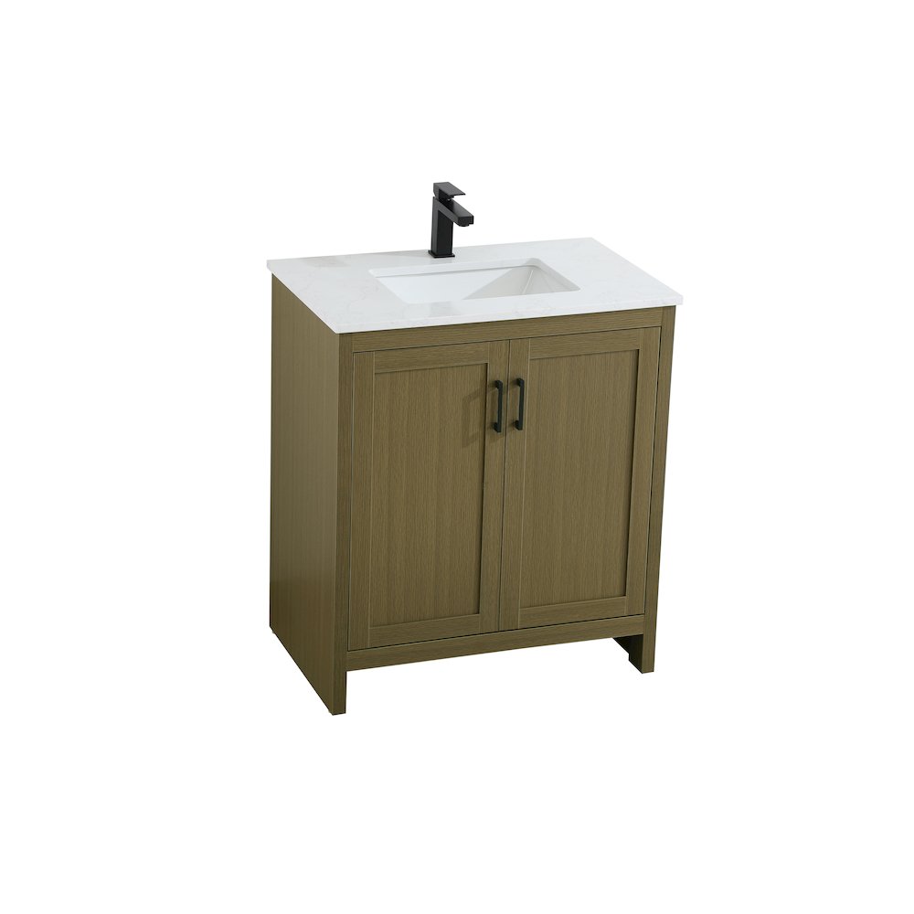 Finnley 30 Inch Single Bathroom Vanity In Chestnut Brown