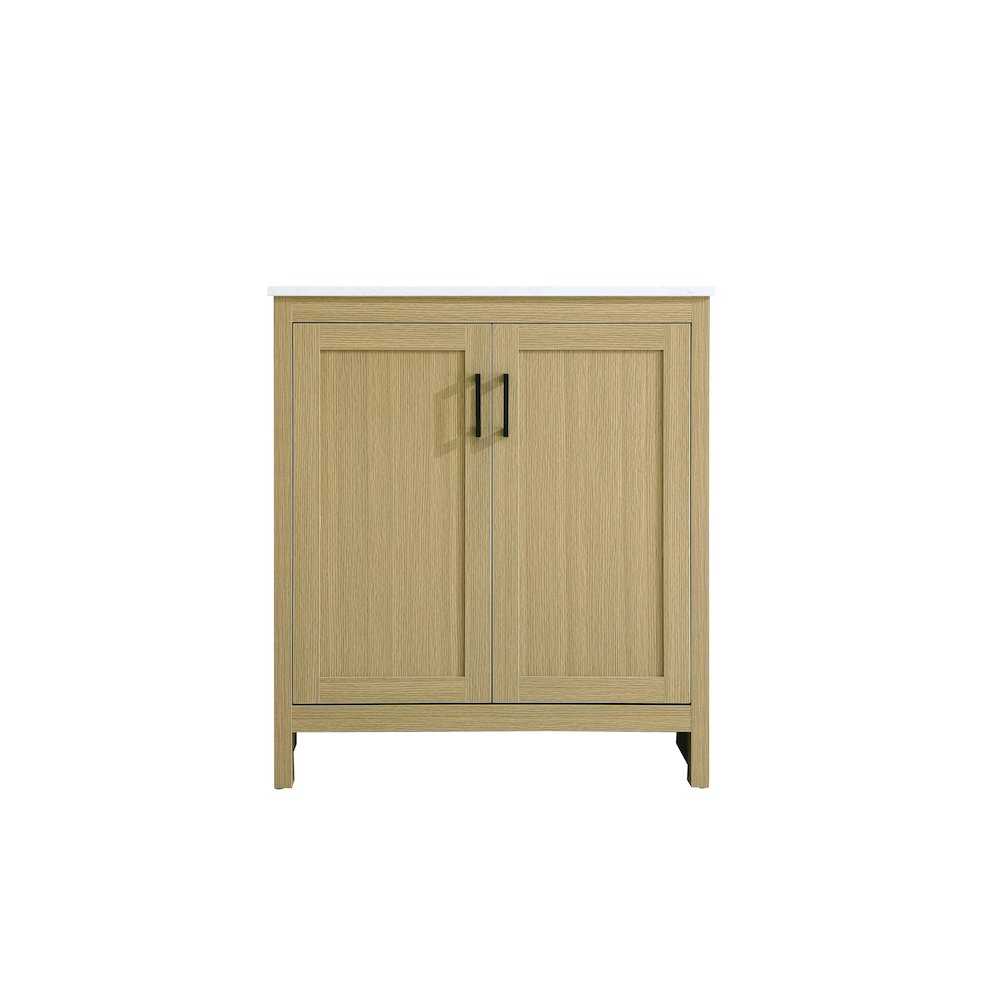 Finnley 30 Inch Single Bathroom Vanity In Honey Brown