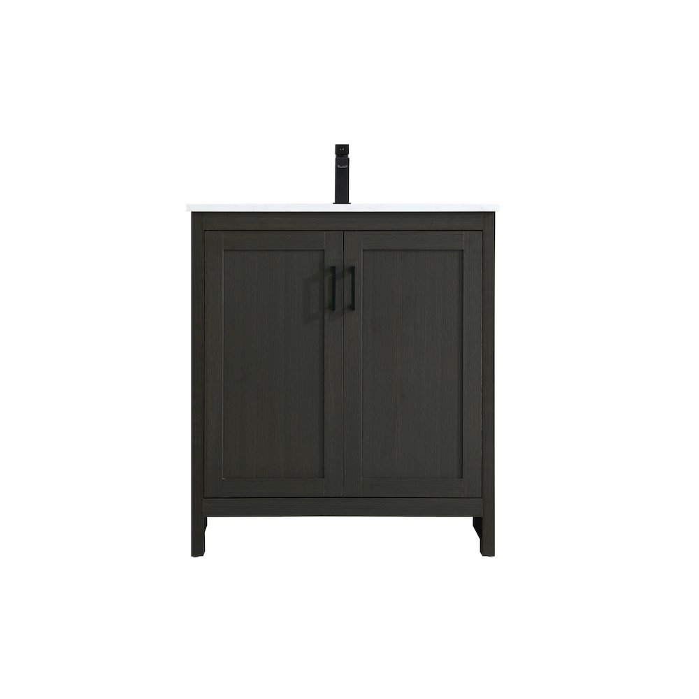 Finnley 30 Inch Single Bathroom Vanity In Mocha Brown
