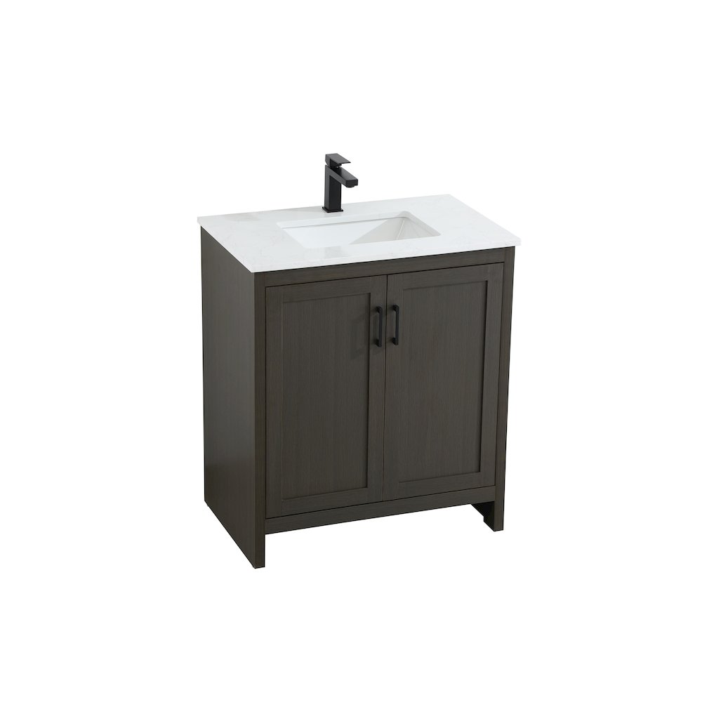 Finnley 30 Inch Single Bathroom Vanity In Mocha Brown