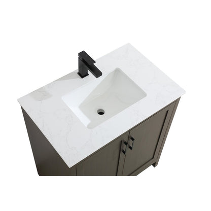 Finnley 30 Inch Single Bathroom Vanity In Mocha Brown