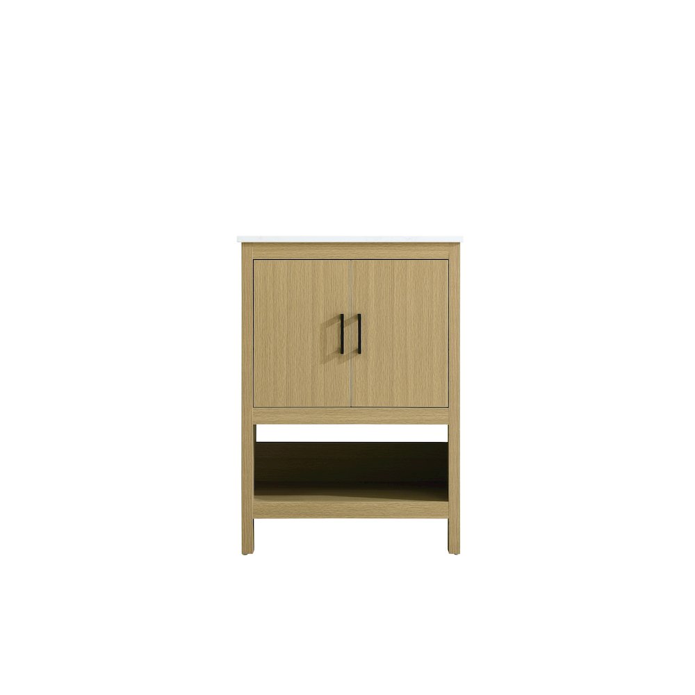 Ira 24 Inch Single Bathroom Vanity In Honey Brown