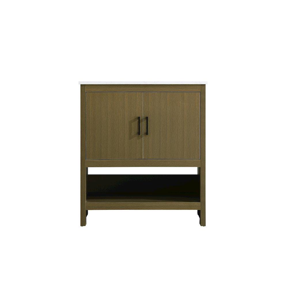 Ira 30 Inch Single Bathroom Vanity In Chestnut Brown