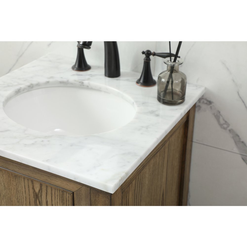19 inch Single bathroom vanity in driftwood