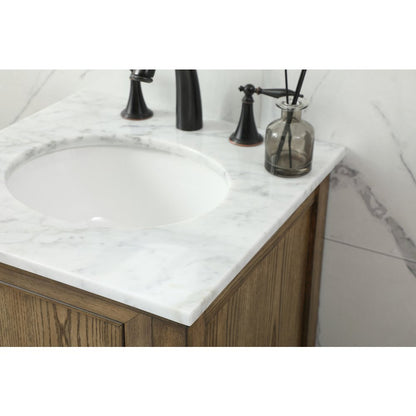 19 inch Single bathroom vanity in driftwood