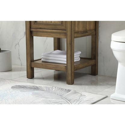 19 inch Single bathroom vanity in driftwood