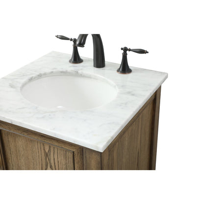 19 inch Single bathroom vanity in driftwood