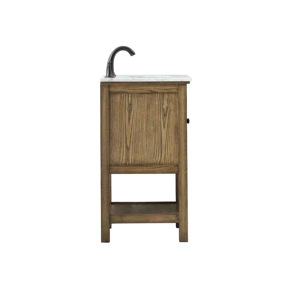 19 inch Single bathroom vanity in driftwood