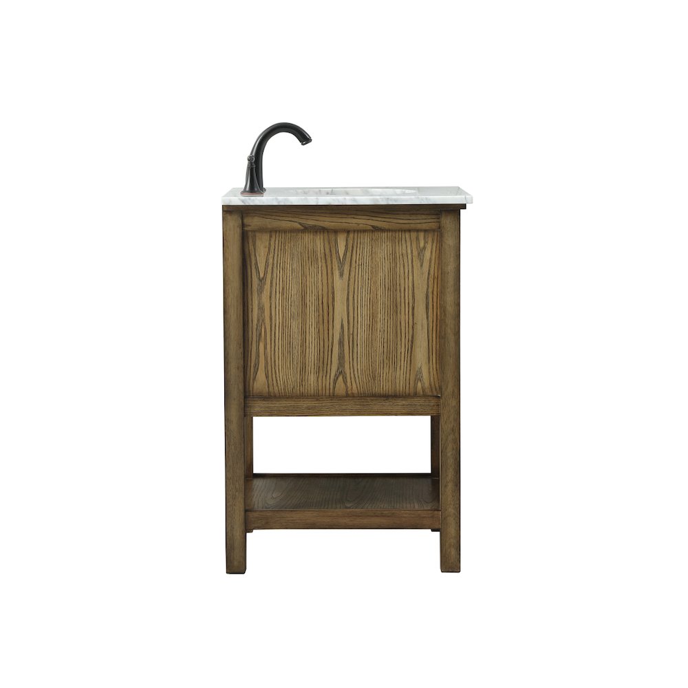 24 inch Single bathroom vanity in driftwood