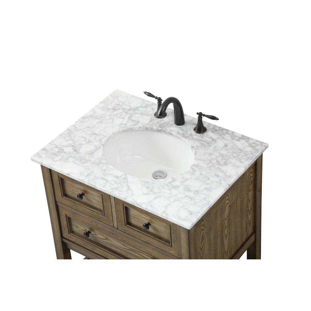 30 inch Single bathroom vanity in driftwood