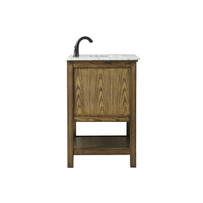 30 inch Single bathroom vanity in driftwood