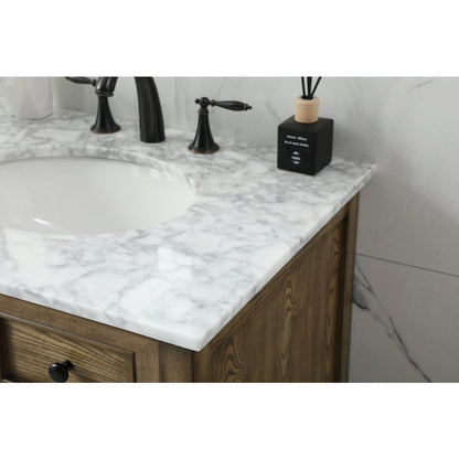 30 inch Single bathroom vanity in driftwood