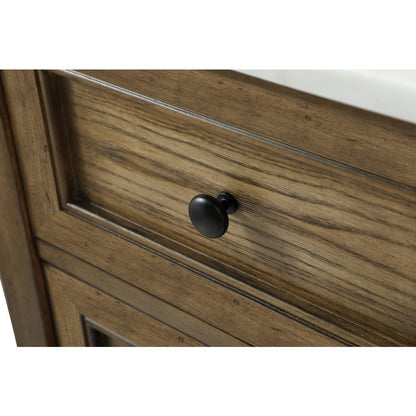 36 inch Single bathroom vanity in driftwood