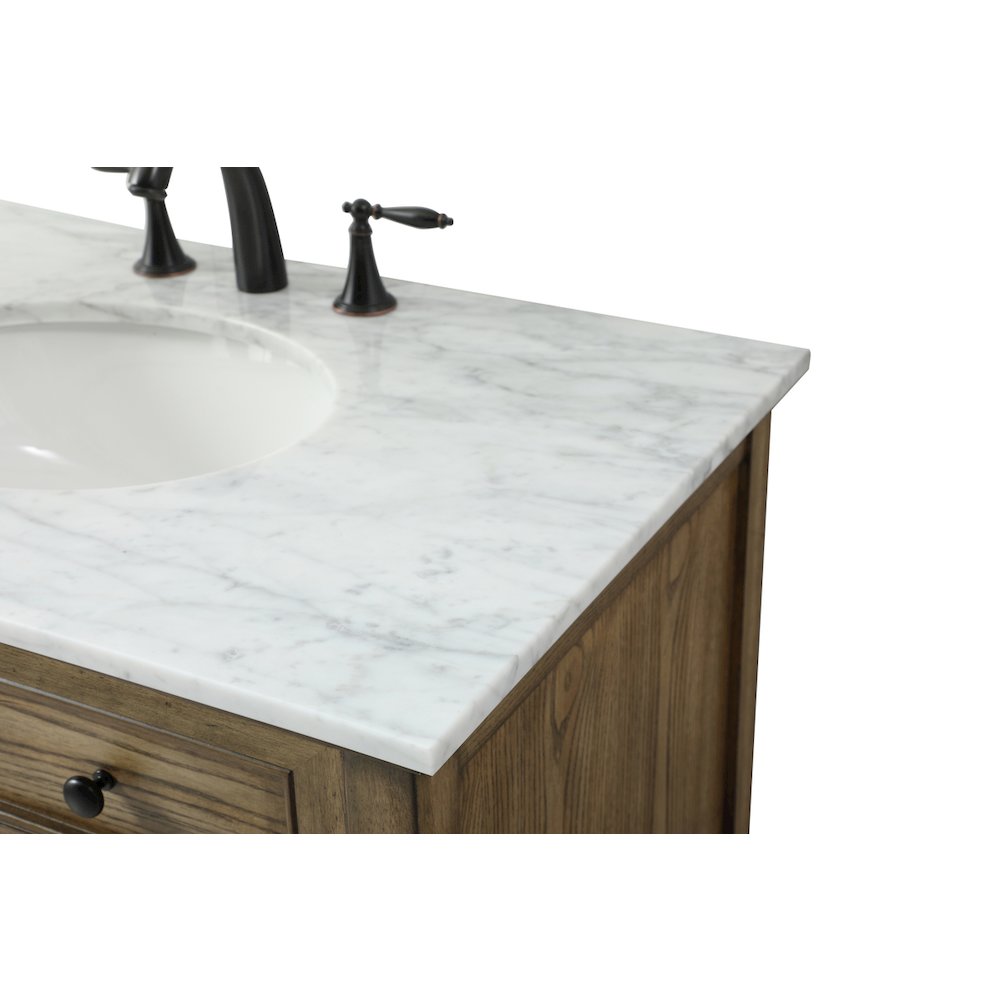 36 inch Single bathroom vanity in driftwood