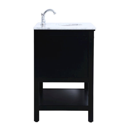 42 in. Single bathroom vanity set in Black