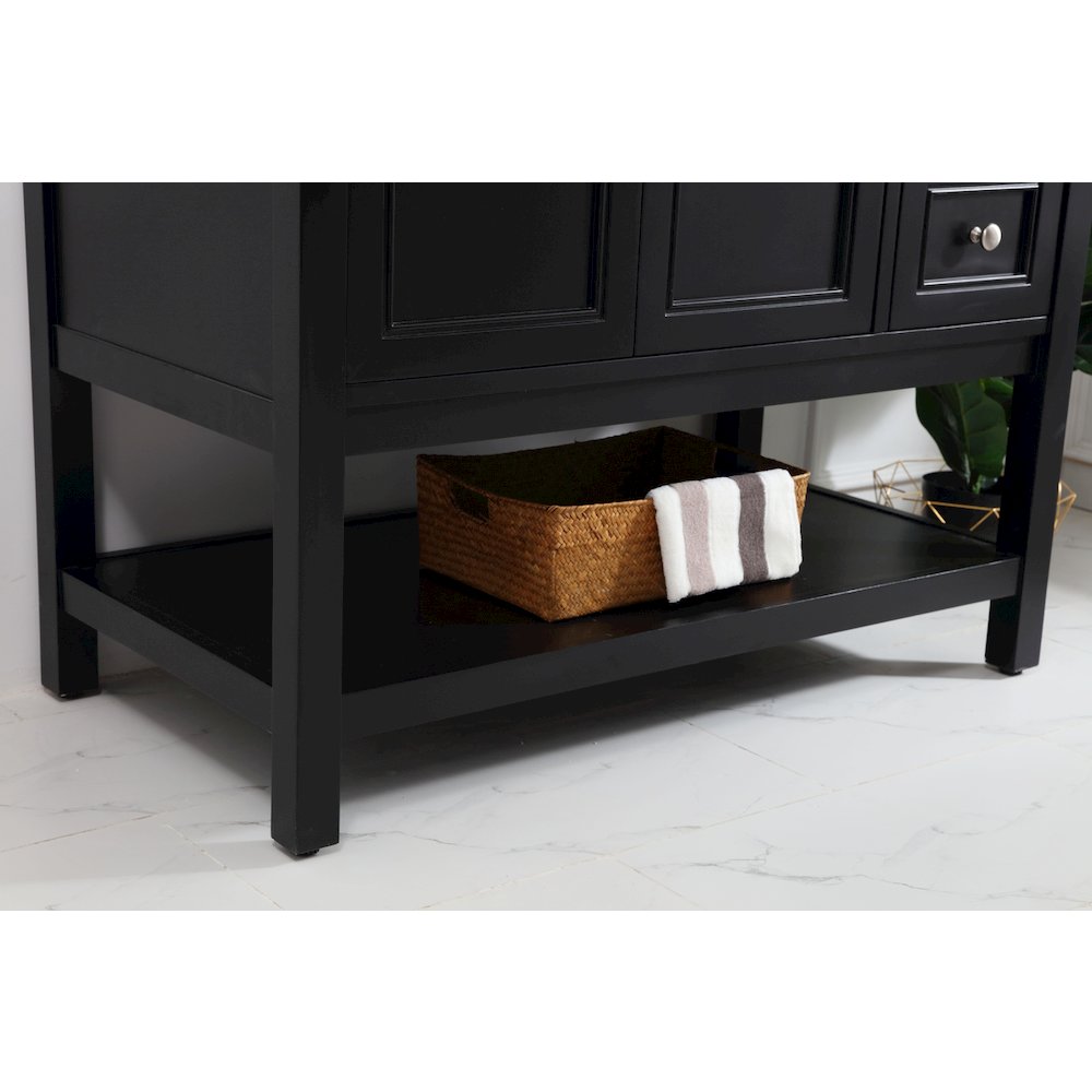 42 in. Single bathroom vanity set in Black