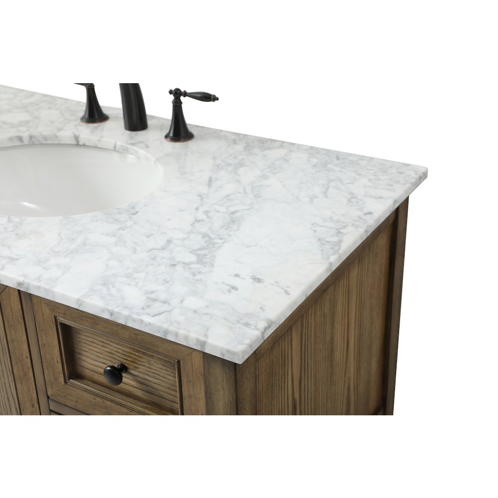 42 inch Single bathroom vanity in driftwood