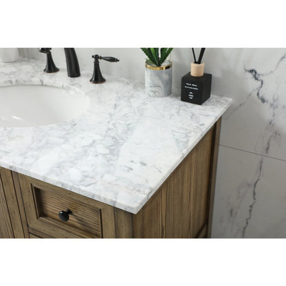 42 inch Single bathroom vanity in driftwood