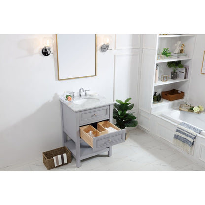 42 in. Single bathroom vanity set in Grey