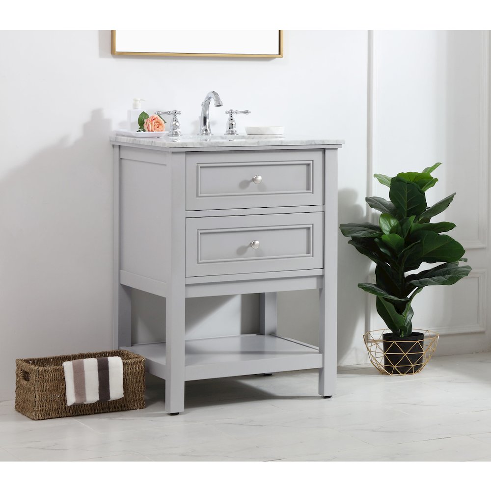 42 in. Single bathroom vanity set in Grey