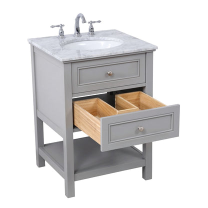 42 in. Single bathroom vanity set in Grey