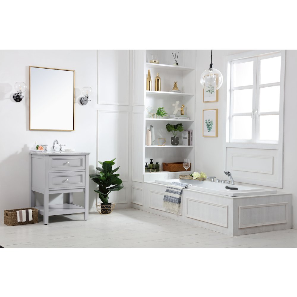 42 in. Single bathroom vanity set in Grey