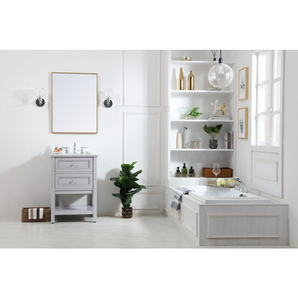 42 in. Single bathroom vanity set in Grey
