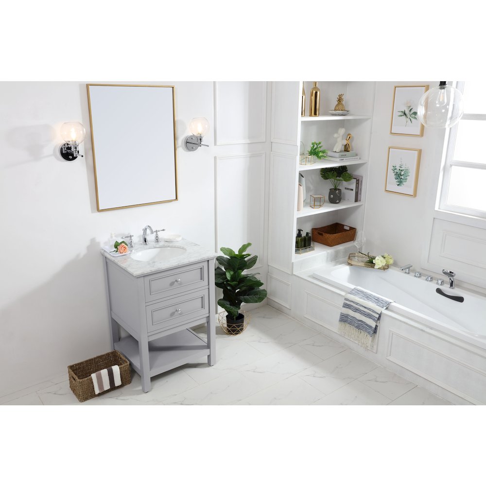 42 in. Single bathroom vanity set in Grey