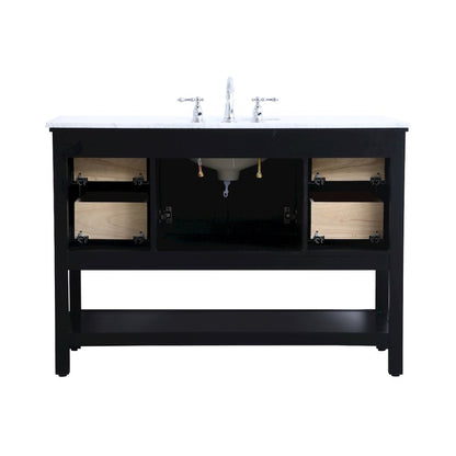 48 in. Single bathroom vanity set in Black