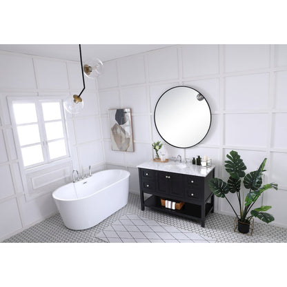 48 in. Single bathroom vanity set in Black