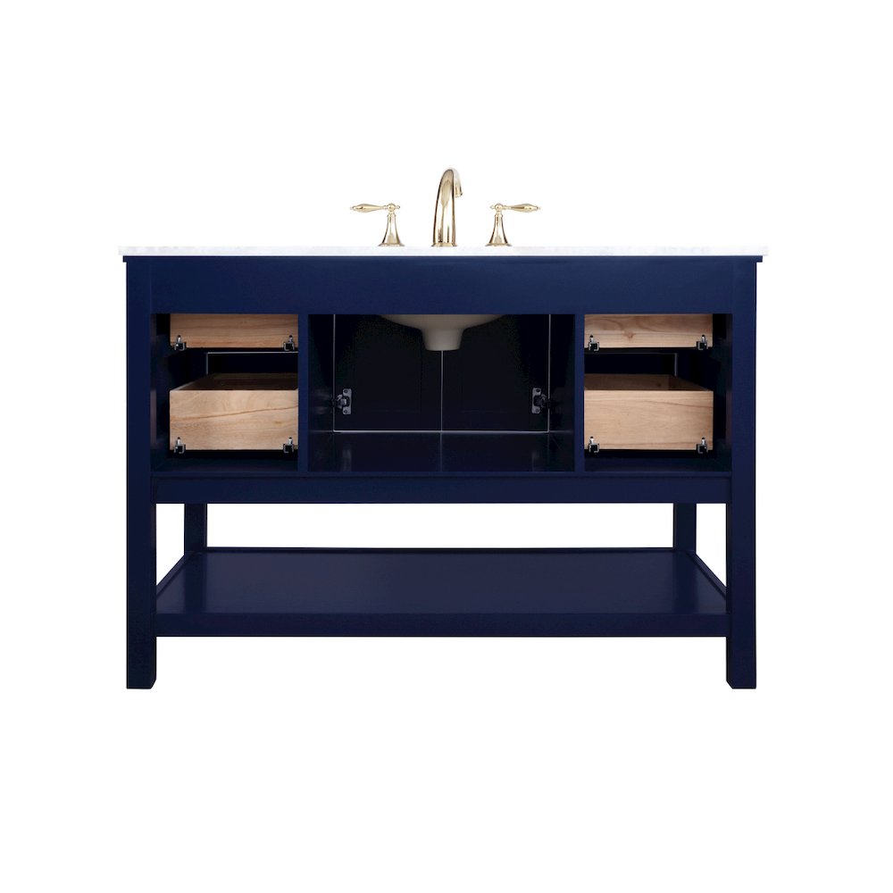 48 inch Single bathroom vanity in Blue