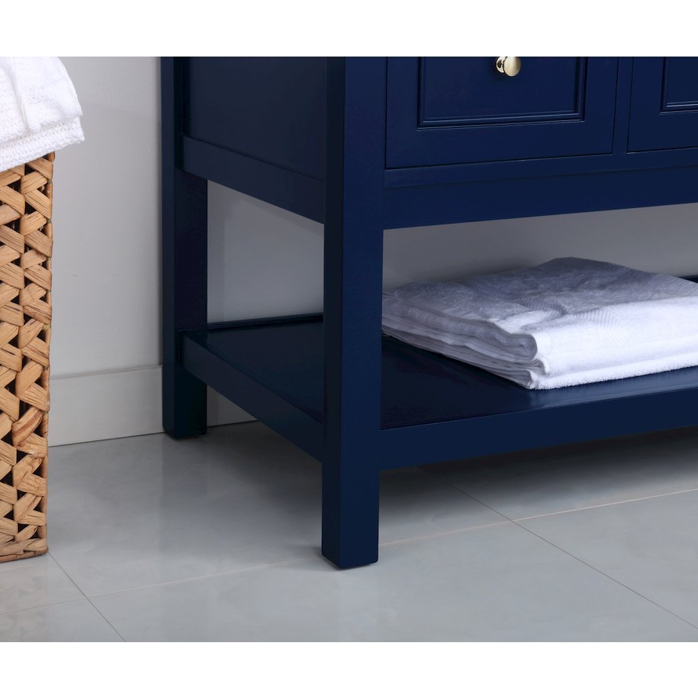 48 inch Single bathroom vanity in Blue
