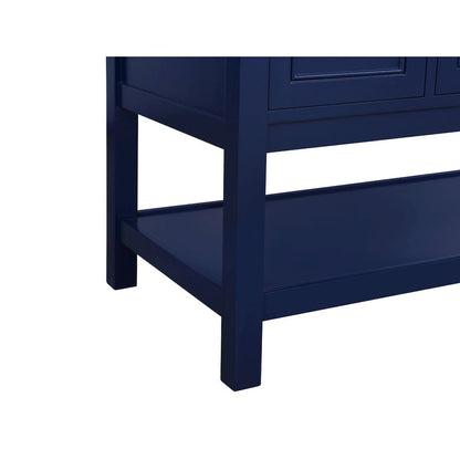 48 inch Single bathroom vanity in Blue